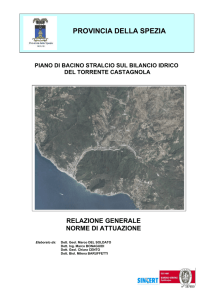 Bilancio Idrico new - Provincia della Spezia