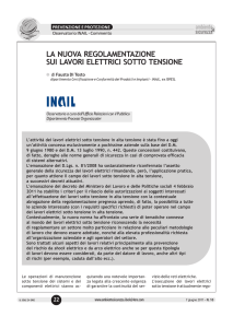 La nuova regolamentazione sui lavori elettrici sotto tensione