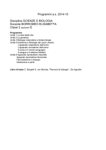 Programmi as 2014-15 Disciplina SCIENZE E