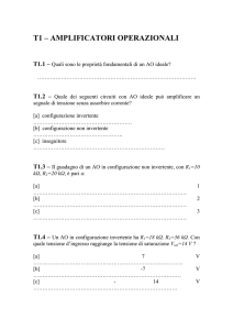 t1 – amplificatori operazionali