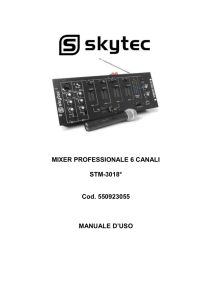MIXER PROFESSIONALE 6 CANALI STM-3018