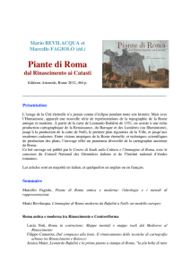 Piante di Roma - Observatoire des formes du foncier dans le monde