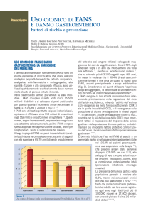 Uso cronico di FANS e danno gastroenterico. Fattori di rischio e