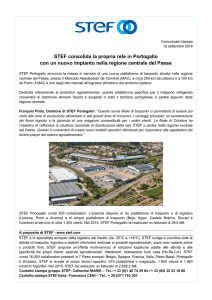 STEF consolida la propria rete in Portogallo con un nuovo impianto