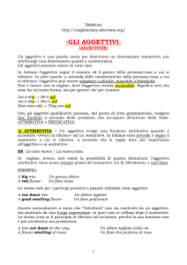 aggettivi - English Class