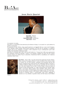 Jesse Davis Quartet - BlueArt Management