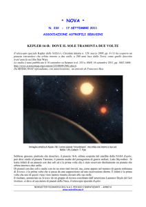 Kepler 16b: dove il sole tramonta due volte