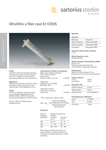Ultrafiltro a fibre cave 611CDU5