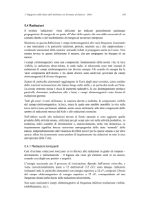 Radiazioni - Comune di Padova