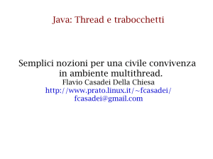Java: Thread e trabocchetti Semplici nozioni per una civile