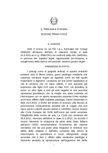 Trib. Roma ordinanza 23 settembre 2013