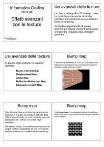 Effetti avanzati con le texture - Dipartimento di Informatica