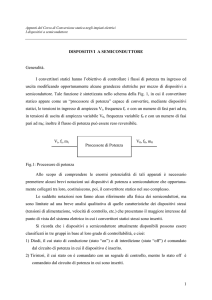 1 DISPOSITIVI A SEMICONDUTTORE Generalità. I convertitori