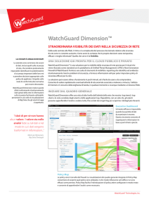 Scheda informativa WatchGuard Dimension