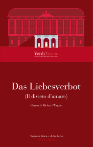 Das Liebesverbot - Teatro Verdi Trieste