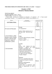 LETTERATURA Il Circolo di Mecenate L`età di