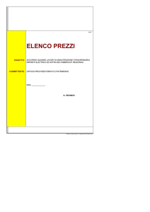 elenco prezzi - Bandi Regione Basilicata