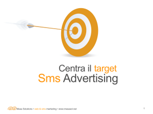 SMS ADVERTISING campagne pubblicitarie a target mirato