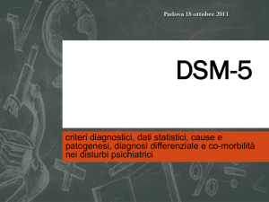 criteri diagnostici, dati statistici, cause e patogenesi, diagnosi