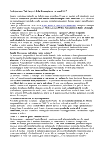 Corso Fitoterapia 2017 - Ordine dei Farmacisti Venezia