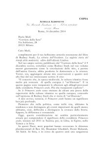 Lettera aperta a Paolo Mieli (16 dicembre 2014)