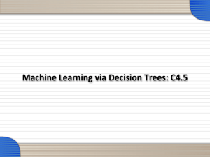 Machine Learning via Decision Trees: C4.5