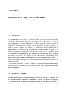 Proprietà delle equazioni di Kirchhoff