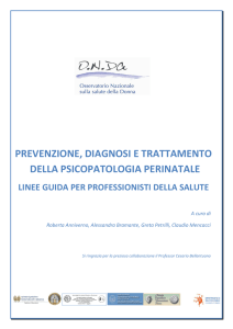 prevenzione, diagnosi e trattamento della psicopatologia perinatale