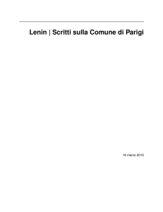 Lenin | Scritti sulla Comune di Parigi