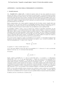 Capitolo 4.3 Calcolo della probabilità e statistica