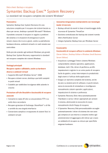 Symantec Backup Exec™ System Recovery