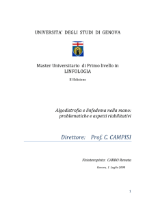 Direttore: Prof. C. CAMPISI