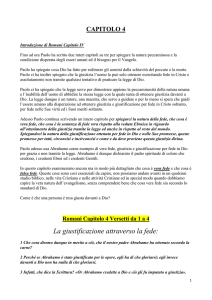 Romani-4 - Chiesa Cristiana Evangelica Pentecostale "Gesù l`Unica