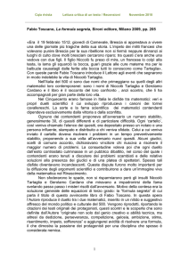 1 Fabio Toscano, La formula segreta, Sironi editore, Milano 2009