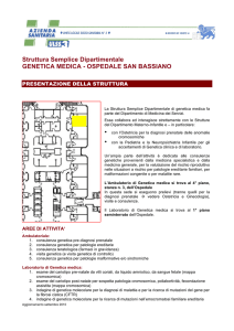 Struttura Semplice Dipartimentale GENETICA MEDICA