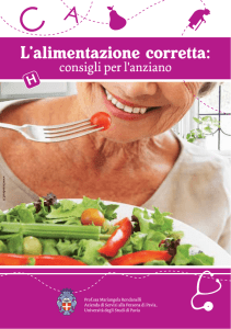 L`alimentazione corretta: consigli per l`anziano