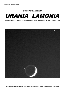 urania lamonia - astrofili Faenza
