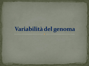 Variabilità del genoma