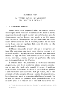 Teoria della Separazione tra Diritto e Morale