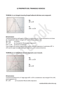 Le proprietà del triangolo isoscele - Notebook Italia