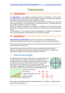 Trigonometria - RIPasso di MATematica