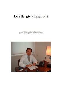 Le allergie alimentari