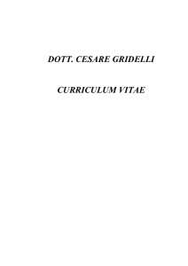 dott. cesare gridelli curriculum vitae