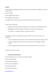Il verbo - Italianotes - Istruzioni per l`Italia