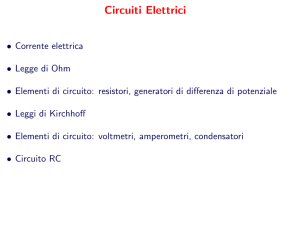 Circuiti Elettrici - Sezione di Fisica