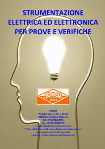 Strumentazione ed apparecchiature elettriche ed elettroniche