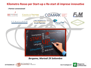 Kilometro Rosso per Start-‐up e Re