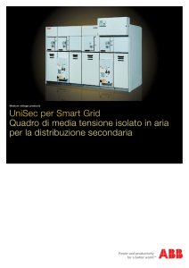 UniSec per Smart Grid Quadro di media tensione isolato in aria per