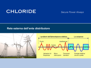 Buchi di tensione - Dipartimento di Ingegneria dell`Energia elettrica