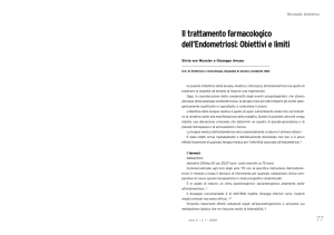Il trattamento farmacologico dell`Endometriosi: Obiettivi e limiti